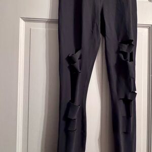 ALO Yoga Black Cut-Out Leggings